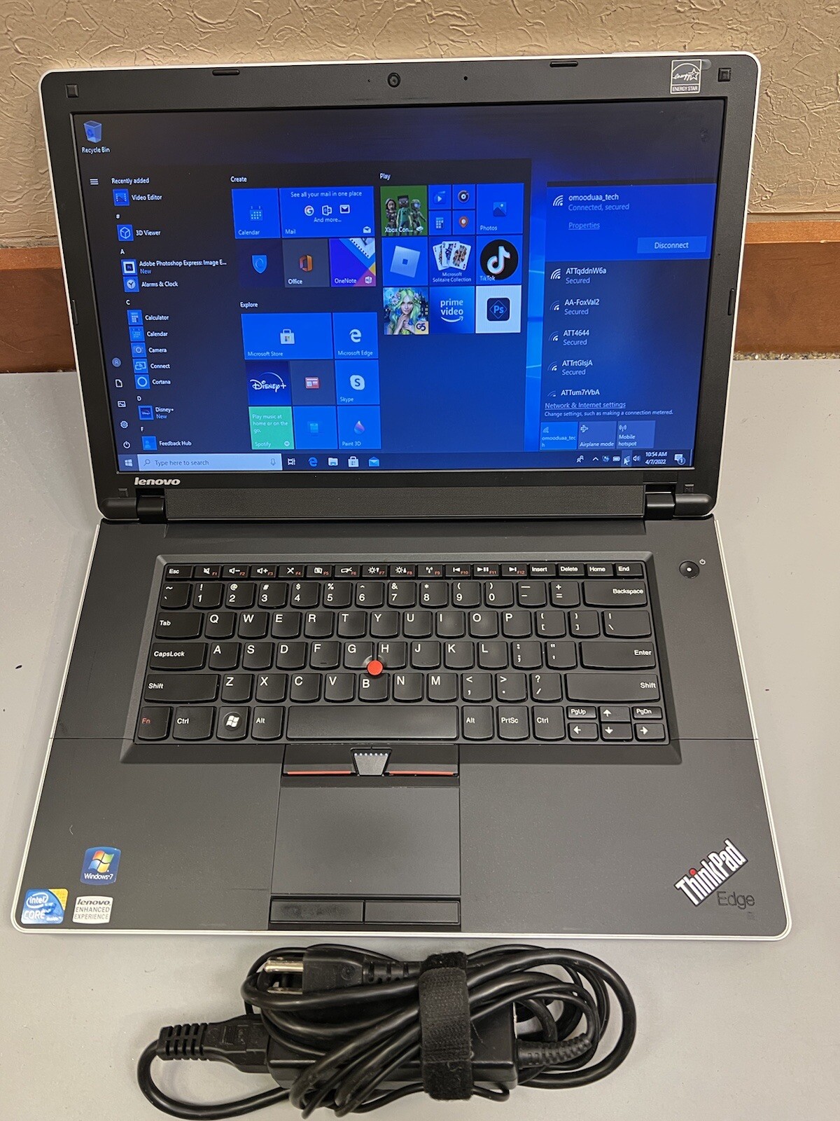 LENOVO THINKPAD EDGE 15 15.6″ Intel Core i3 M390 2.66GH 6GB RAM 500GB HDD WEBCAM
