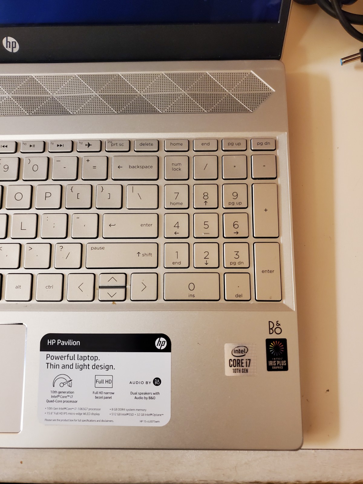HP Pavilion 15 /Intel i7-1065G7 /12GB RAM/128GB NVME /1TB HDD/100% WORKING