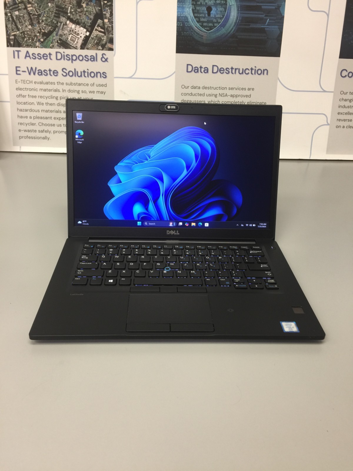 Dell Latitude 7480 14″ 128 GB SSD Core i7 6th Gen 2.60 GHz, 12 GB RAM WIN 11 PRO