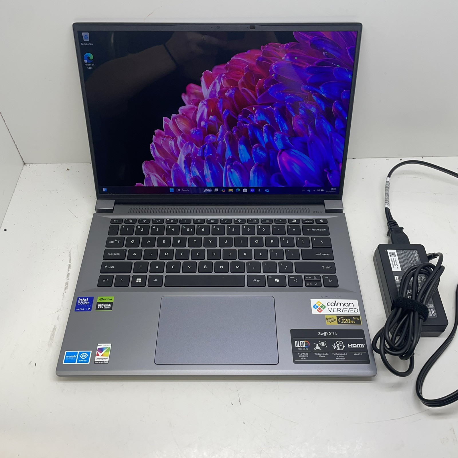 Acer Swift X 14 Core Ultra 7 16GB ram 1.40GHz GeForce RTX4050