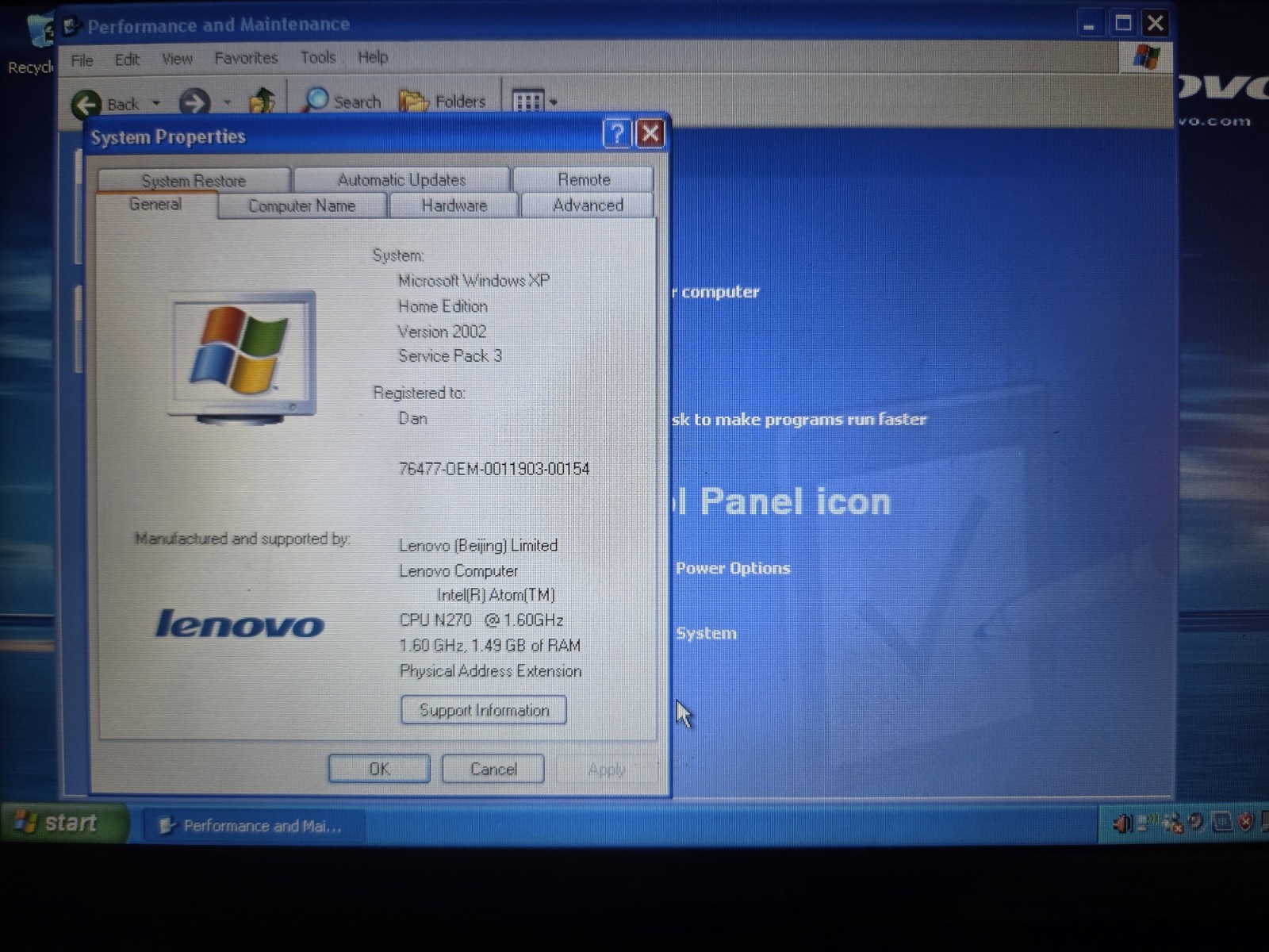 Lenovo IdeaPad S10 Model 4231 10″ Atom 1.6GHz 1GB Windows 10 FULLY FUNCTIONAL