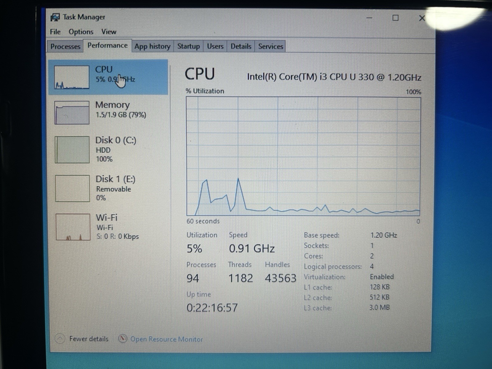 Dell Inspiron 2010 Windows 10 + Charger