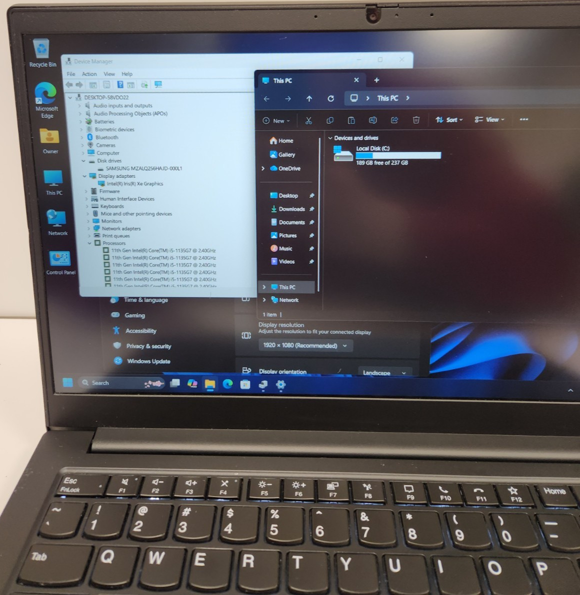Lenovo ThinkPad E14 Gen2 i5-1135G7, 16GB RAM, 256GB SSD, Win11 PRO #0439