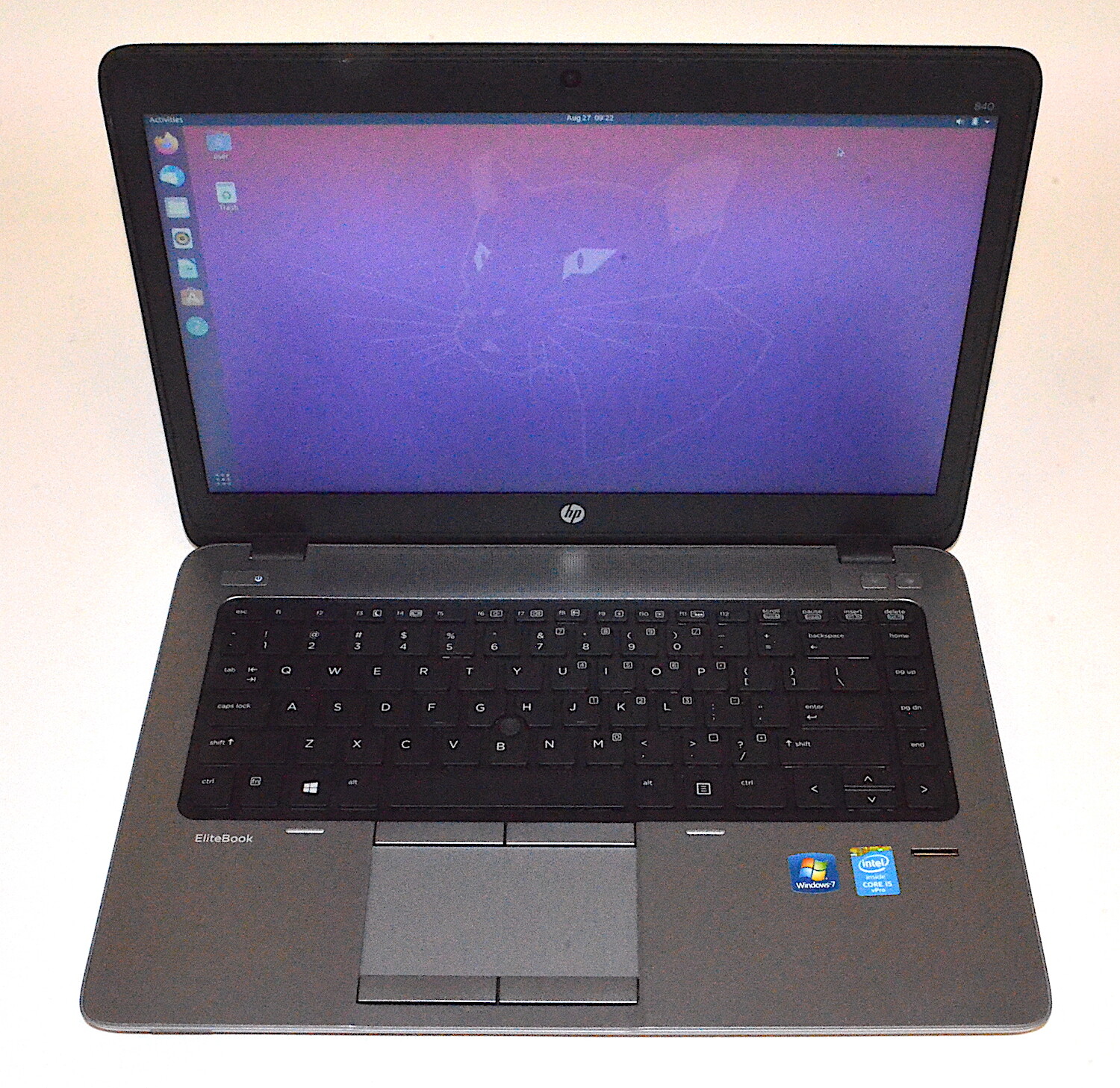 HP EliteBook 840 G1 14″ Laptop, 1.9gHz i5, 8GB RAM, 320GB HD, Ubuntu *Used*