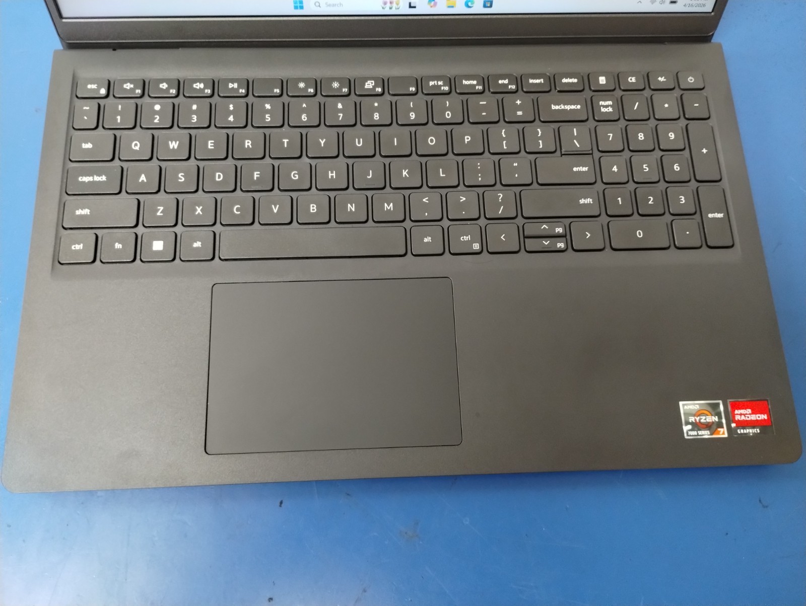 DELL 15 DC15255 G8MK9, AMD Ryzen 7 7730U, 2.00 GHz, 16 GB RAM, 512 GB NVMe SSD