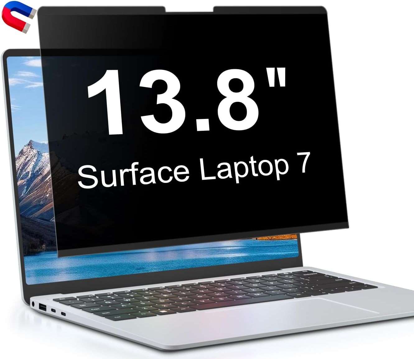 Screen Protector for 13.8 Inch Microsoft Surface Laptop 7, Removable Anti Glare