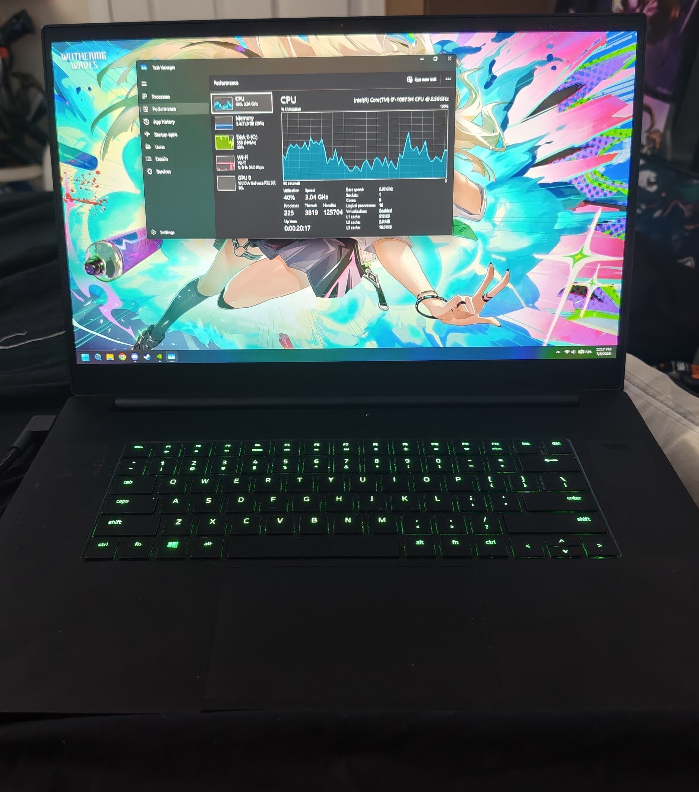 Razer Blade Pro 17 – i7 10875H/32GB/1TB SSD/RTX 3080 – Windows 11 – RZ09-0368