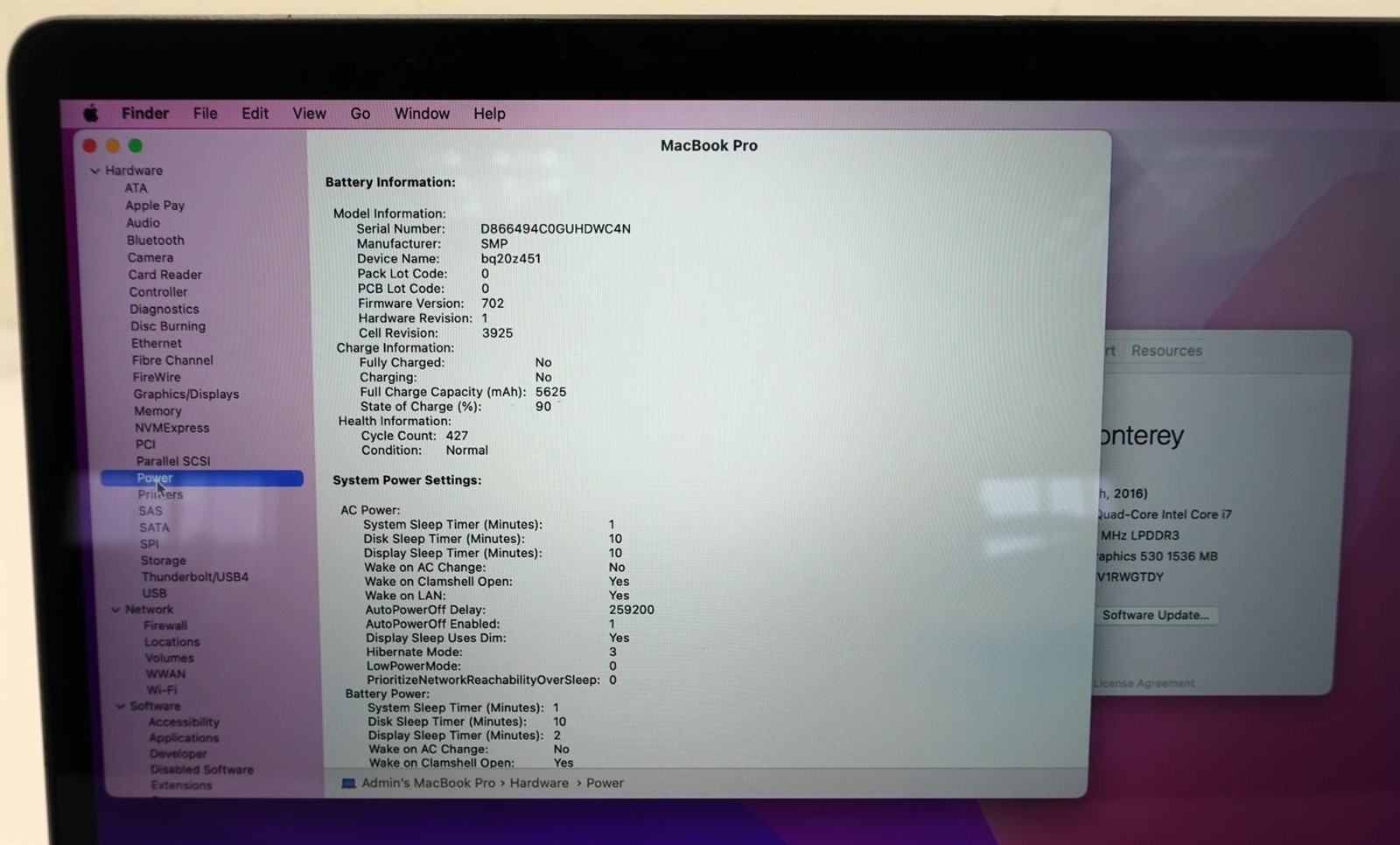 Apple MacBook Pro 2016 A1707 15.4″ Retina i7-6700HQ 16GB 1TB SSD Laptop