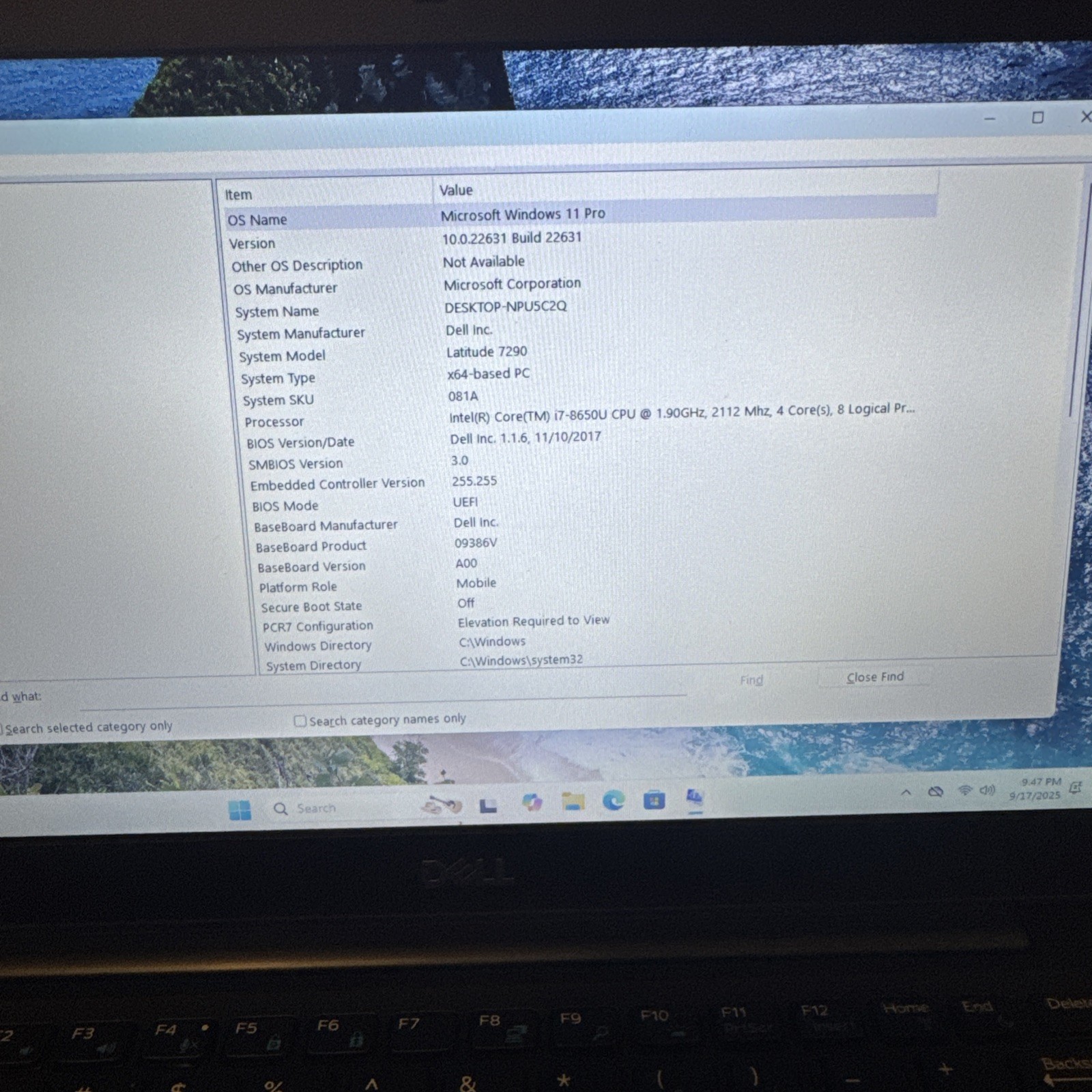 Dell Latitude 7290 i7-8650U 16GB RAM 512GB SSD Windows 11 Pro | Good Condition
