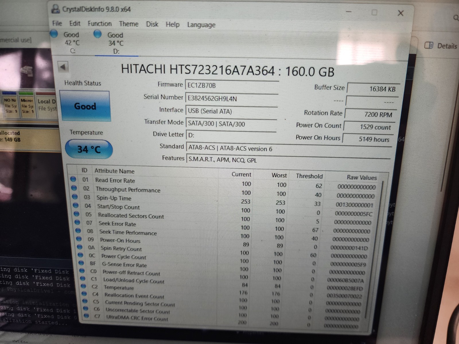 Lenovo ThinkPad L412 Intel i5-M520 4gb Ram 160gb Hdd