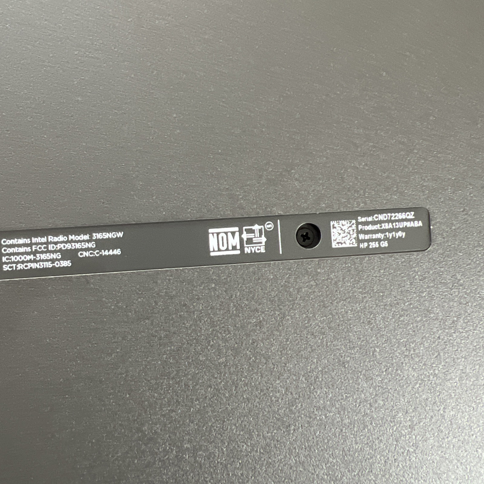 HP 255 G5 AMD E2-7110 1.8GHz HDD 500GB RAM 4GB X8A13UP