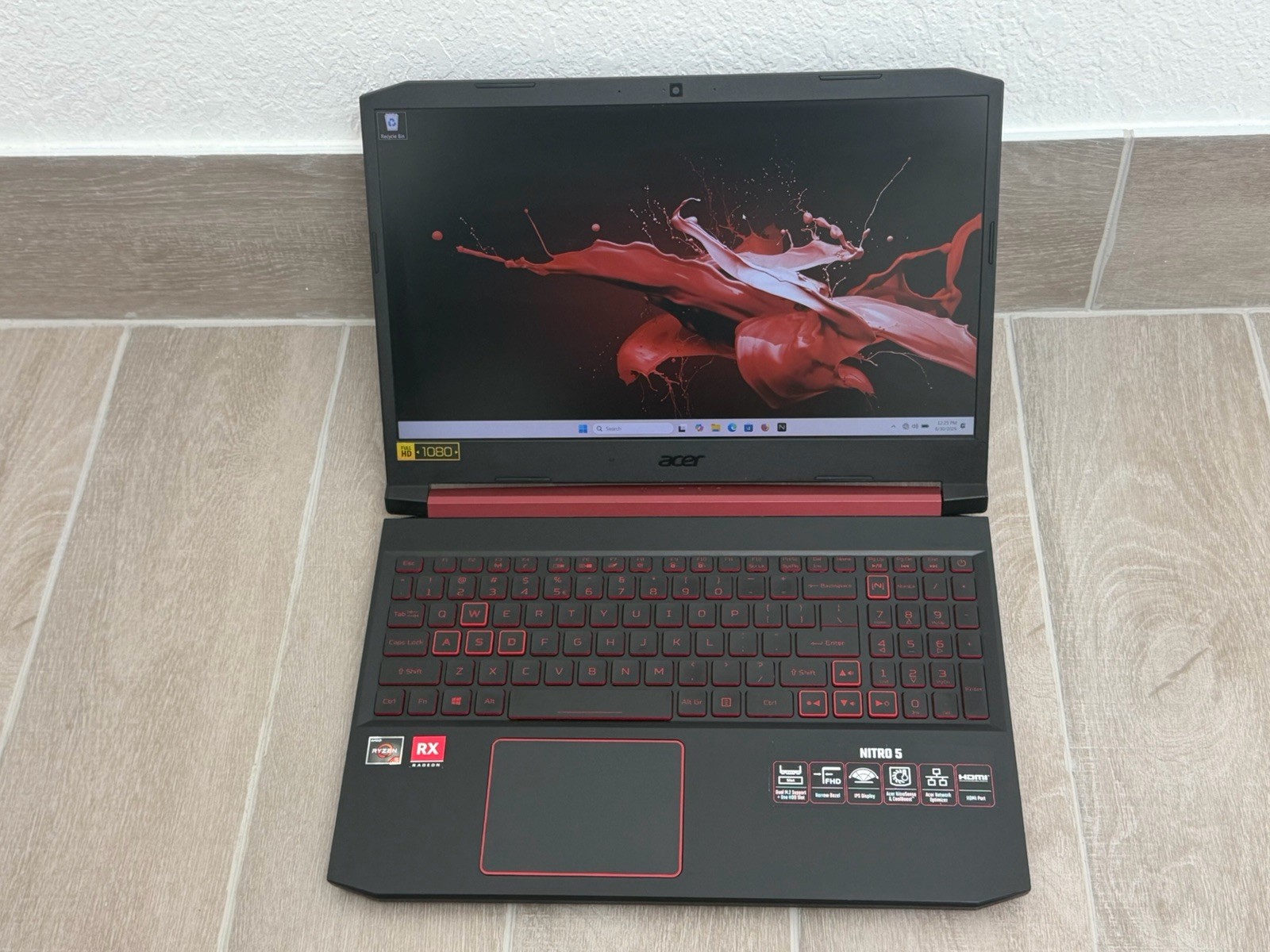 Acer Nitro 5 15.6″ AMD Ryzen 5 3550H Radeon RX 560X 8GB RAM 256GB NVMe Win-11