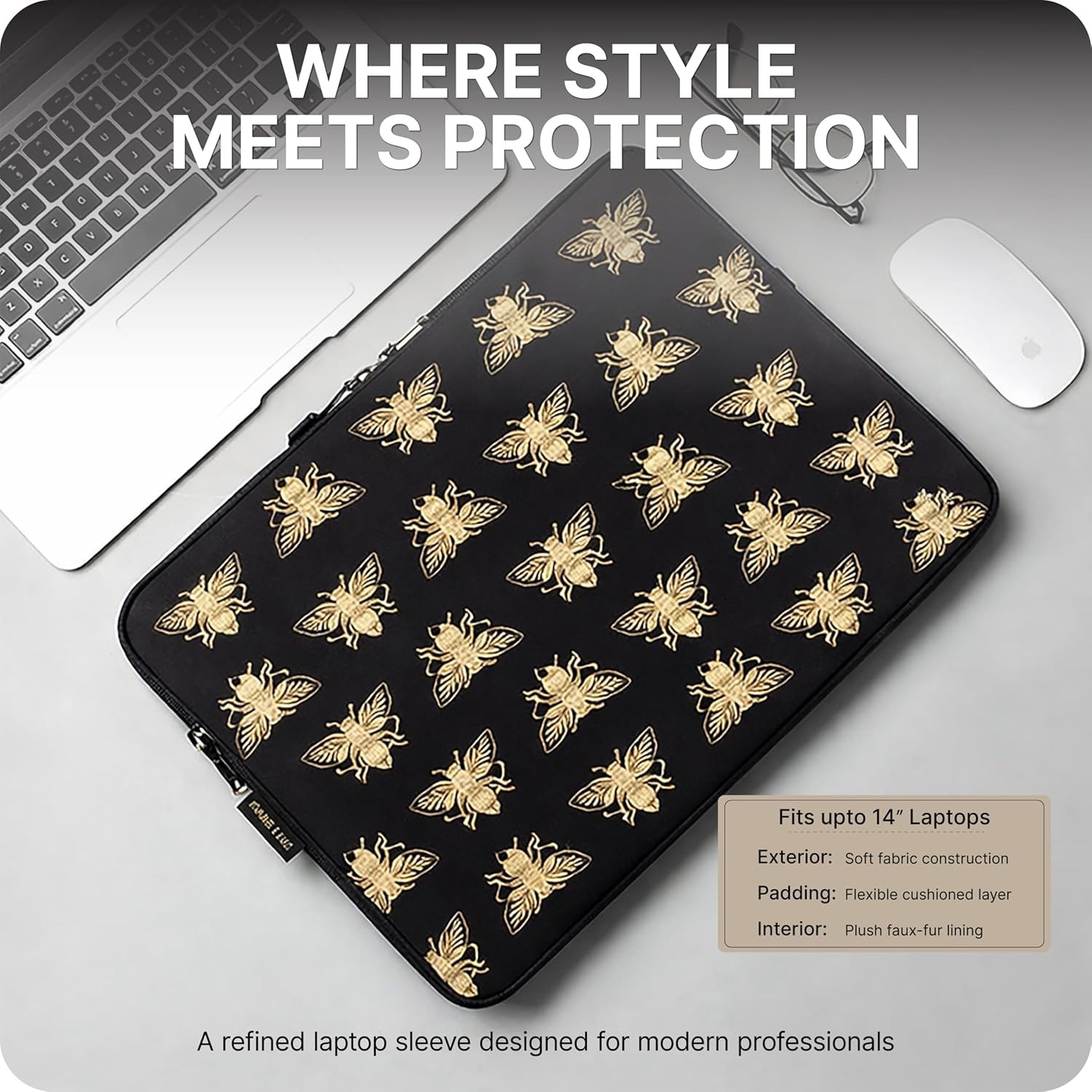 Stylish 14 Inch Neoprene Laptop Sleeve and Backpack, Cute Cases for HP Laptops