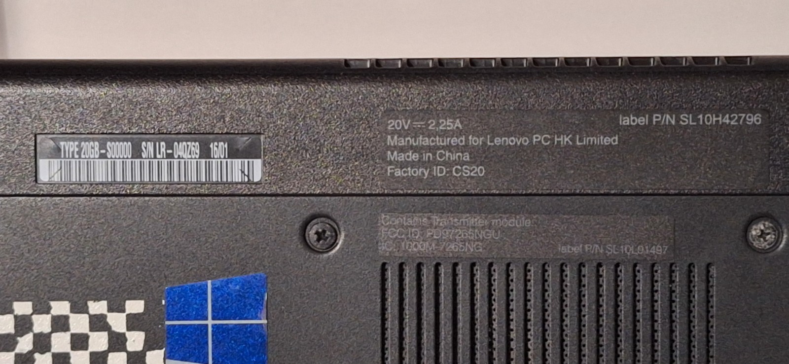 Lenovo ThinkPad 11e intel N3160 4GB 120GB SSD Windows 10 Pro Ed