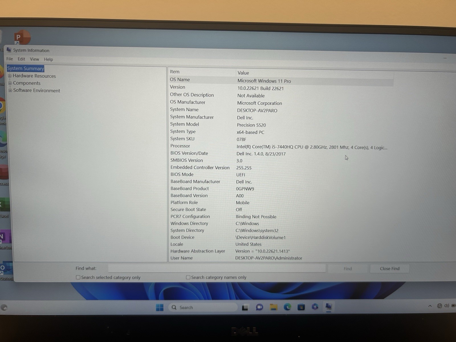 Dell Precision 5520 i5-7440HQ 2.8 gHz 16 GB RAM 256GB SSD