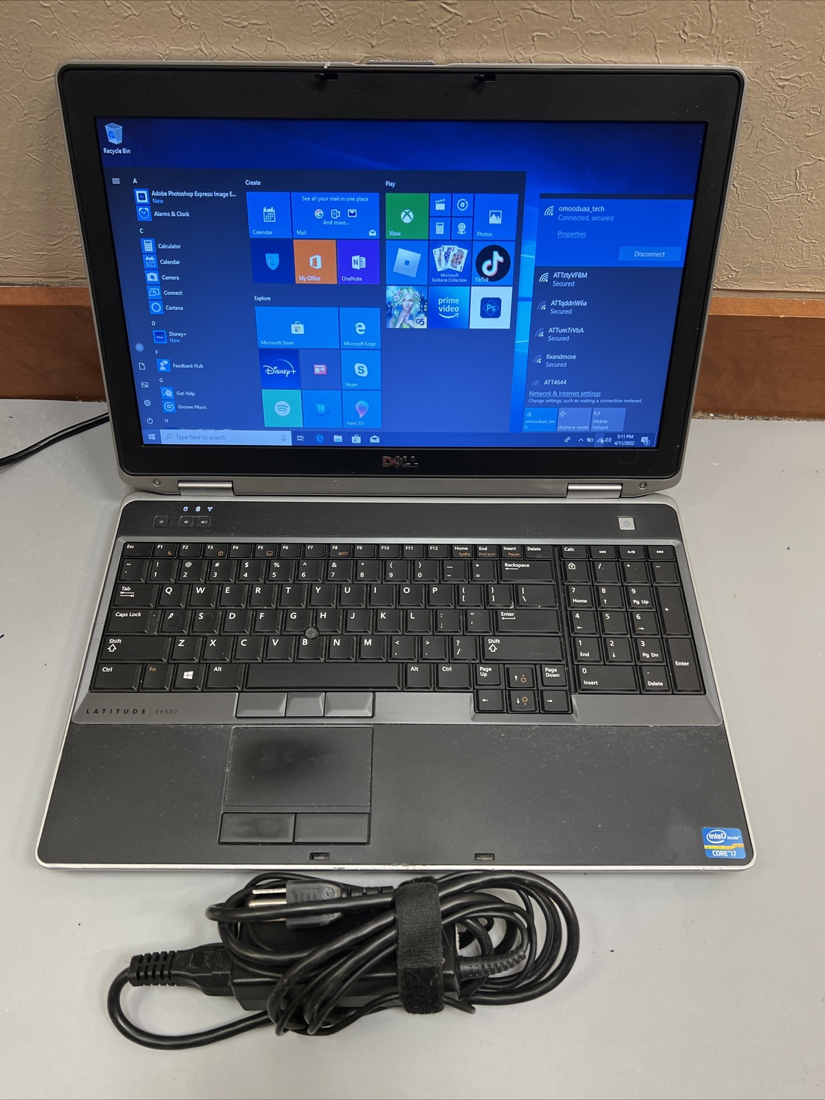 Dell Latitude E6530 15.6″ Core i7-3520M @ 2.90GHz 6GB RAM 500GB HDD WIFI WIN 10