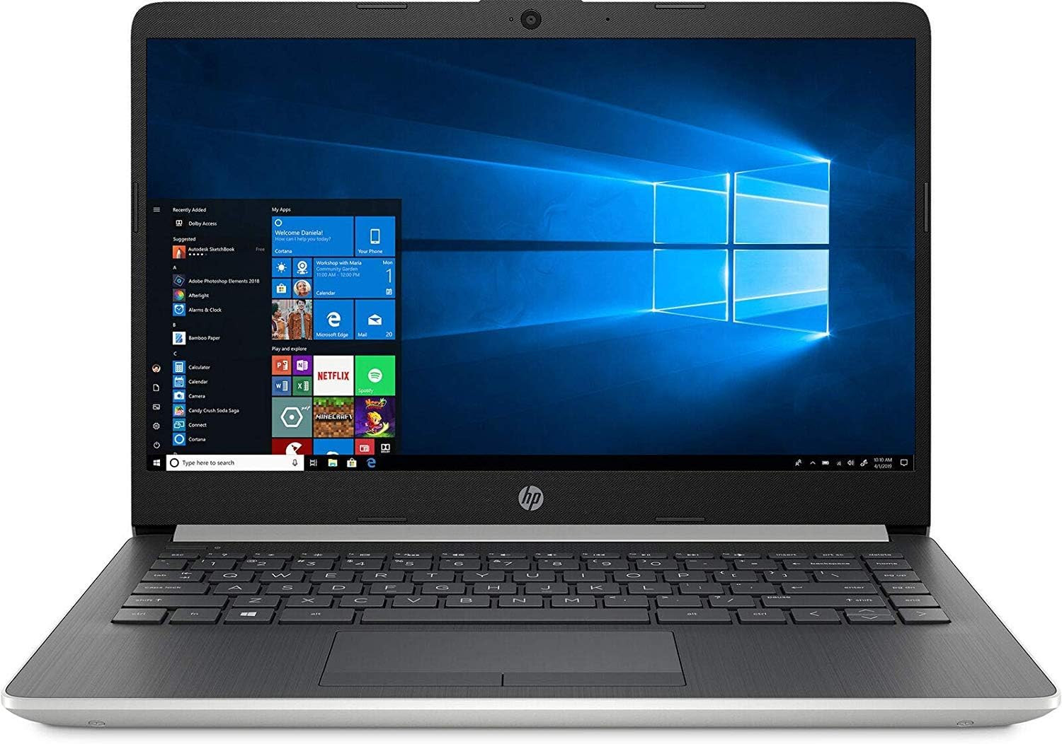 HP 14-dk0736ms Laptop 14 inch (128GB, AMD Ryzen 3, 2.60GHz, 8GB) Notebook