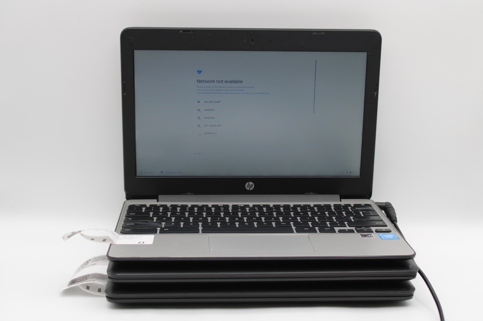 Lot of 3 HP Chromebook 11 G5 _ Celeron N3060 _ 2GB ram _ 16GB eMMC _ ChromeOS