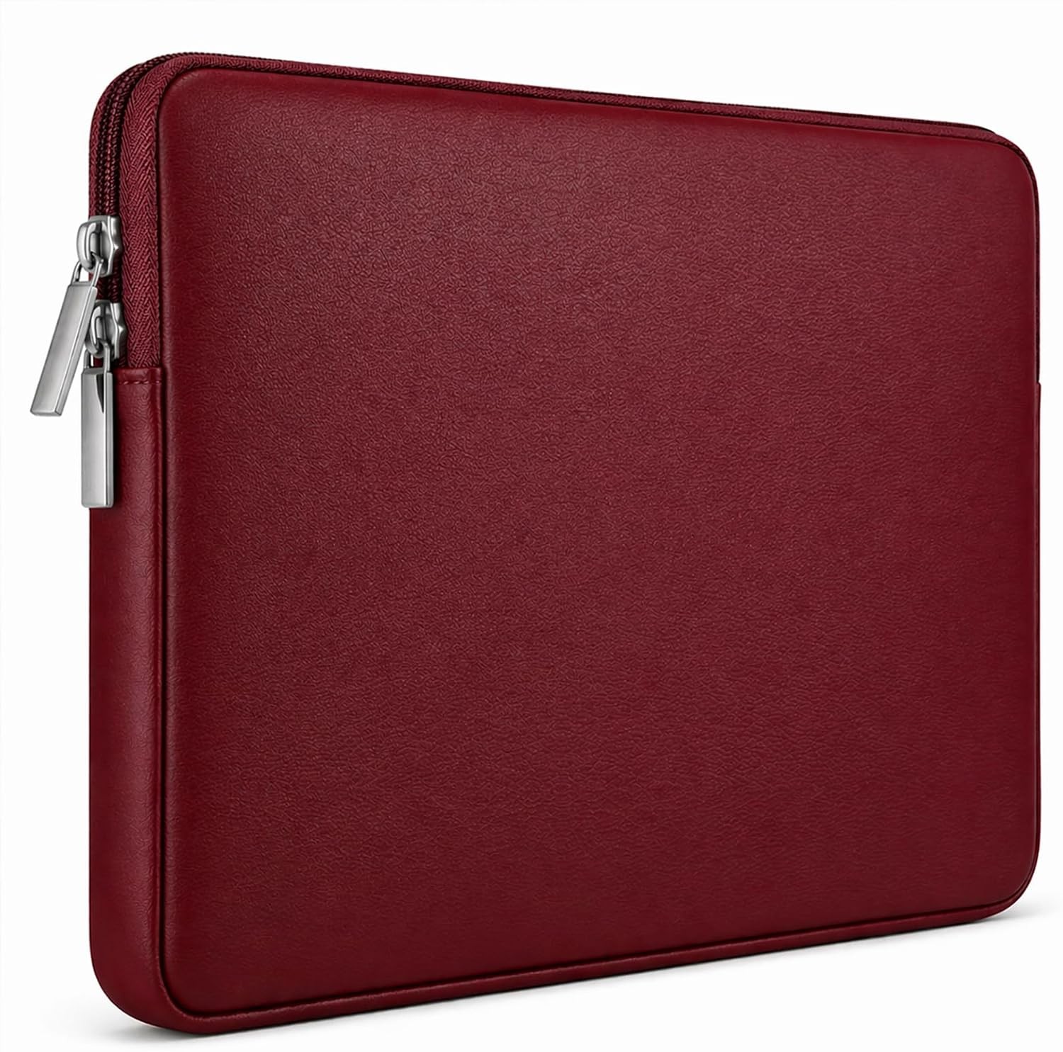 13 Inch Laptop Sleeve Soft PU Leather Case Water Resistant Padded Cover Bag for