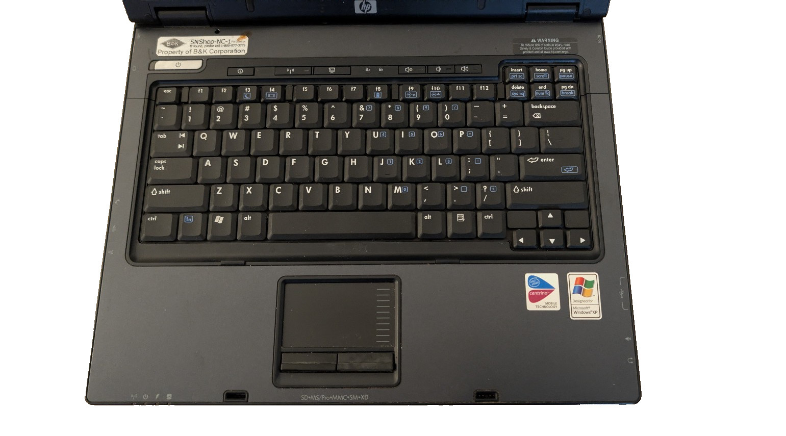 HP COMPAQ NC6120 – INTEL CENTRINO — Parts/Repair