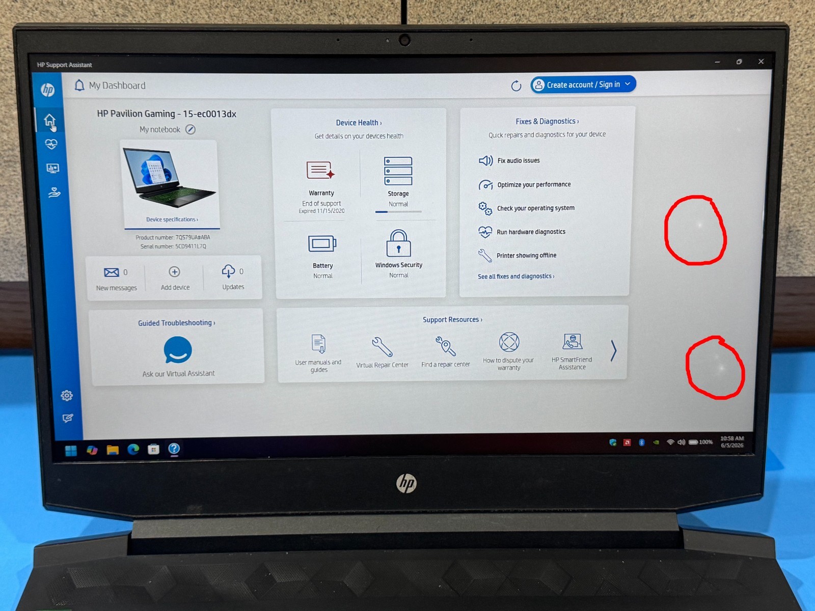 HP Pavilion Gaming Laptop – 15‐EC0013DX – Ryzen 5 3550H – 16GB RAM – 256GB NVMe