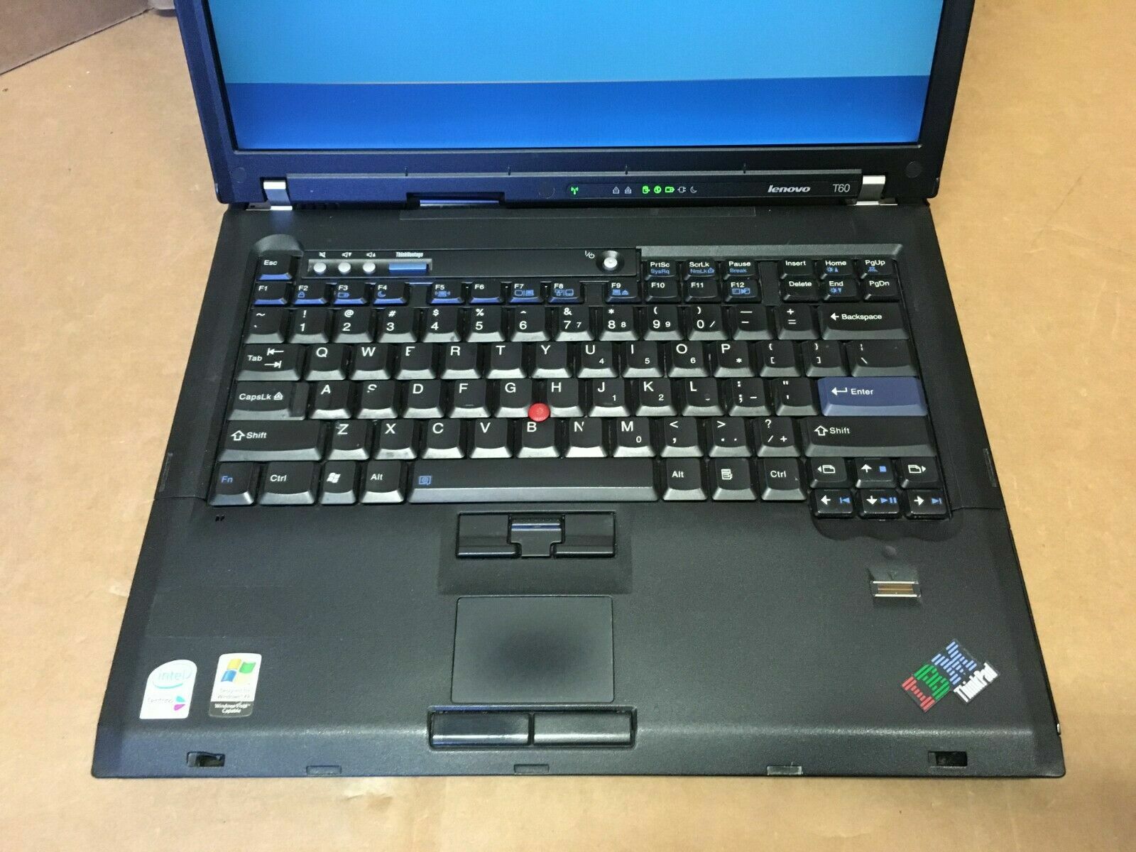 IBM ThinkPad T60 Laptop 15″inch LCD 1.83GHz 60GB HDD 1GB RAM Windows XP Pro