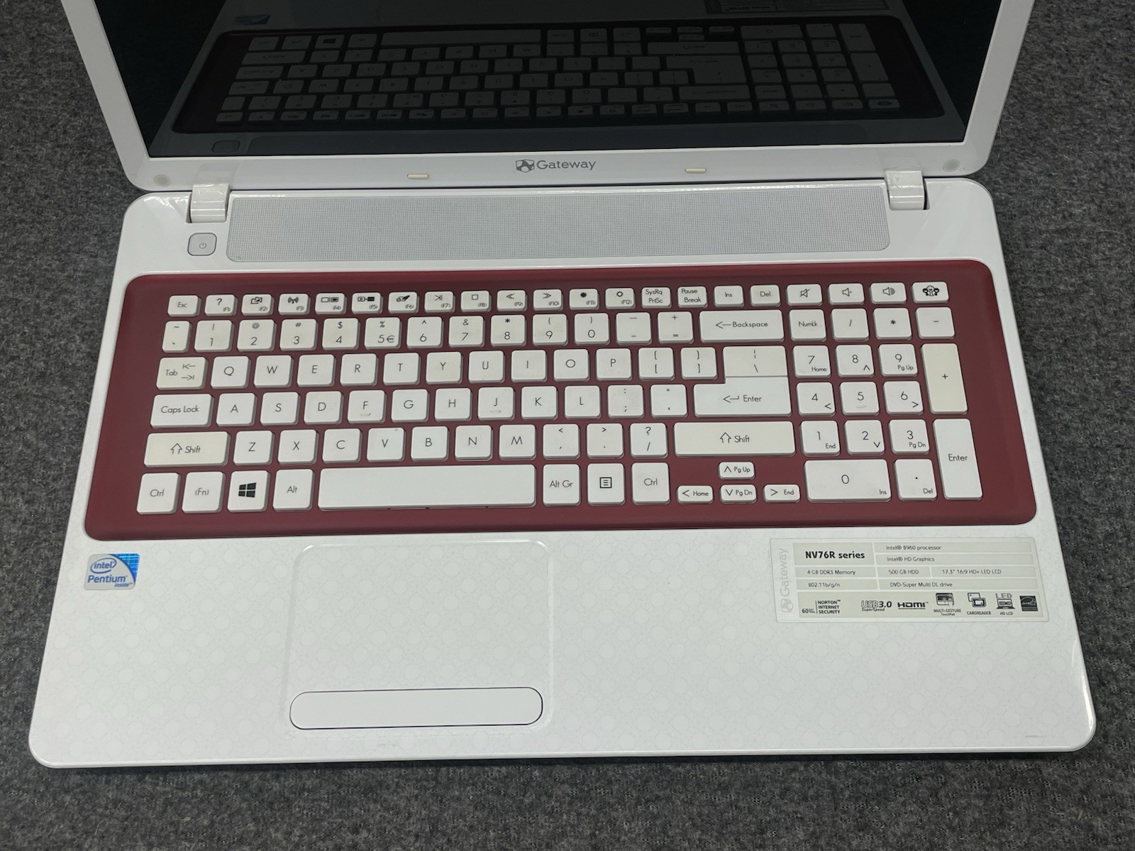 Gateway VG70 NV76R Series | Intel B960 | 500 GB HDD – PARTS OR REPAIR – JUNK
