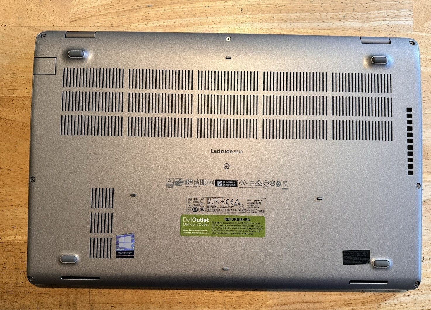 Dell Latitude 5510 i7-10610U 512GB PCIe 16GB FHD W11P Backlit 4 cell WIFI BT