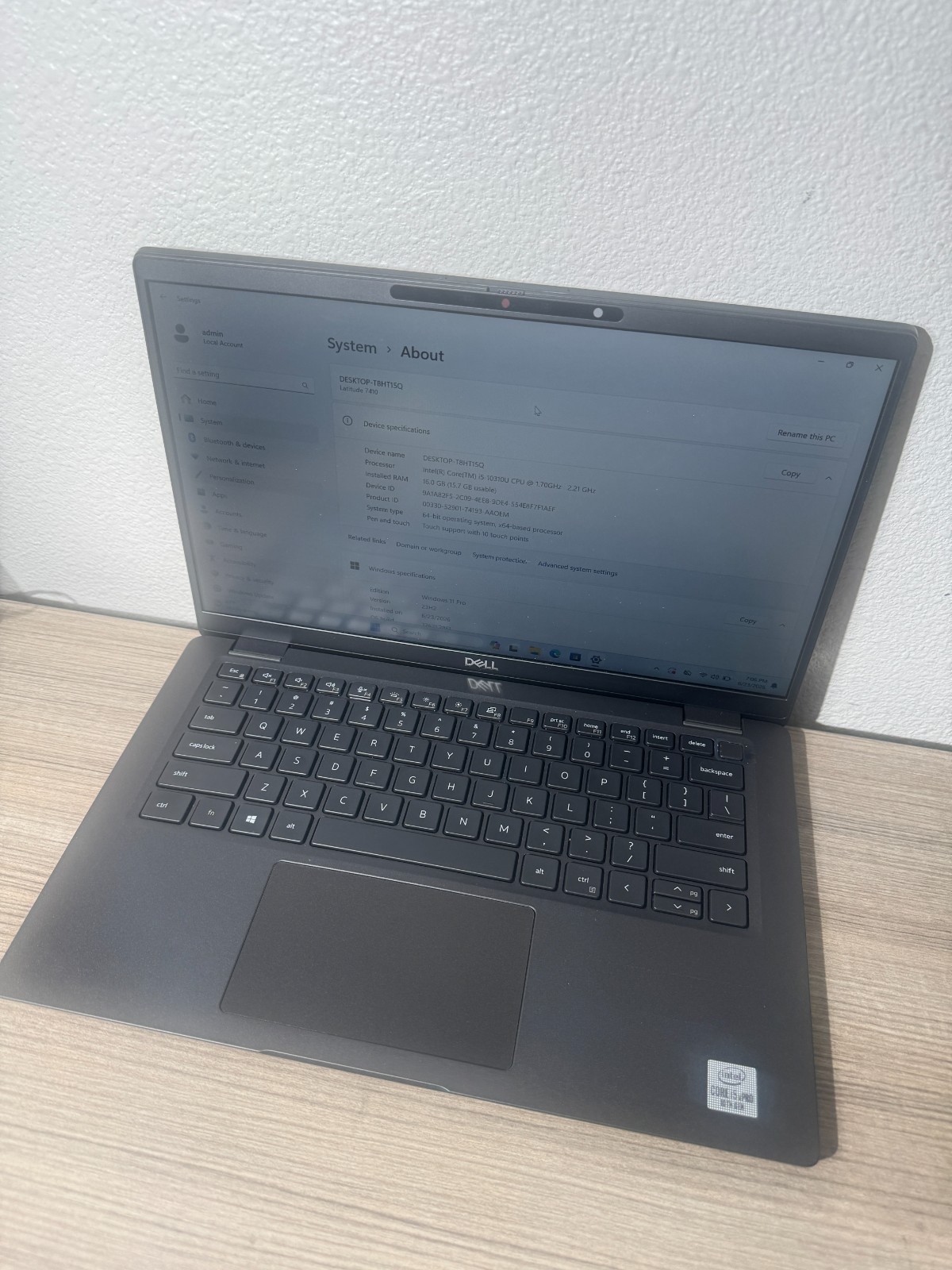 Dell Latitude 7410 14″ Touch [i5-10310U, 16GB RAM, 256GB NVMe] Win11Pro