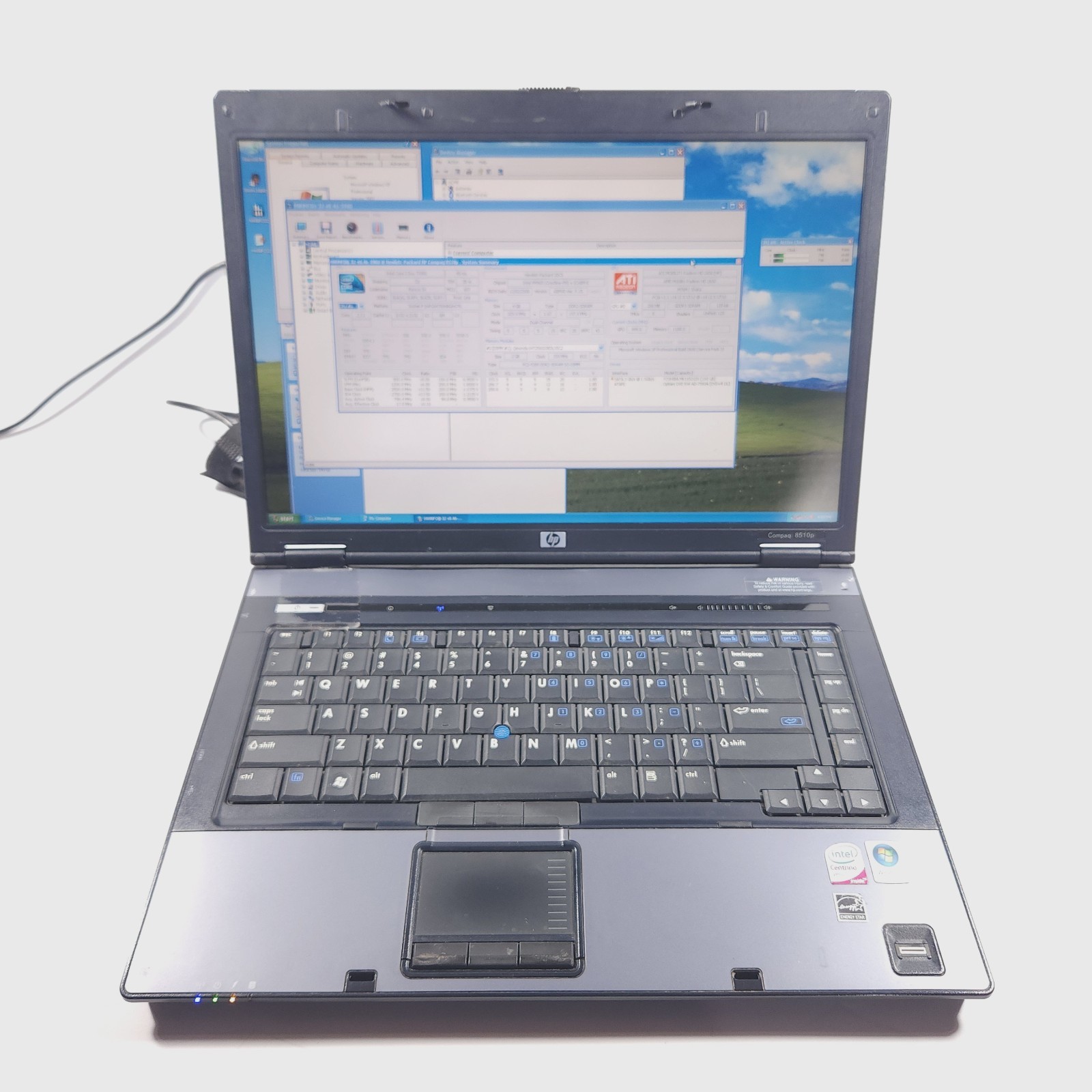 Retro Gaming Laptop HP Compaq 8510P Intel 2.4GHz 4gb RAM 150gb HD Windows XP Pro