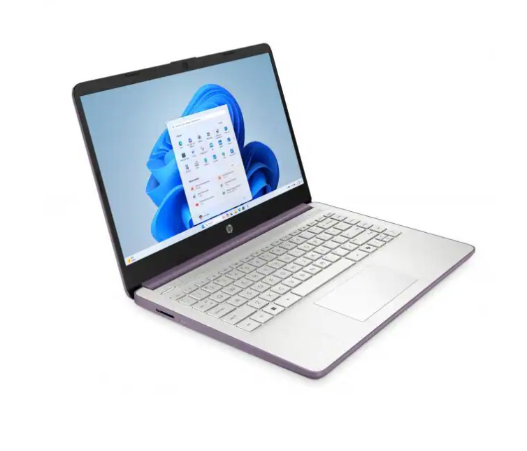 HP 14 Touchscreen Laptop Intel N150 4GB RAM 128GB SSD Winter Lavender + HP Mouse