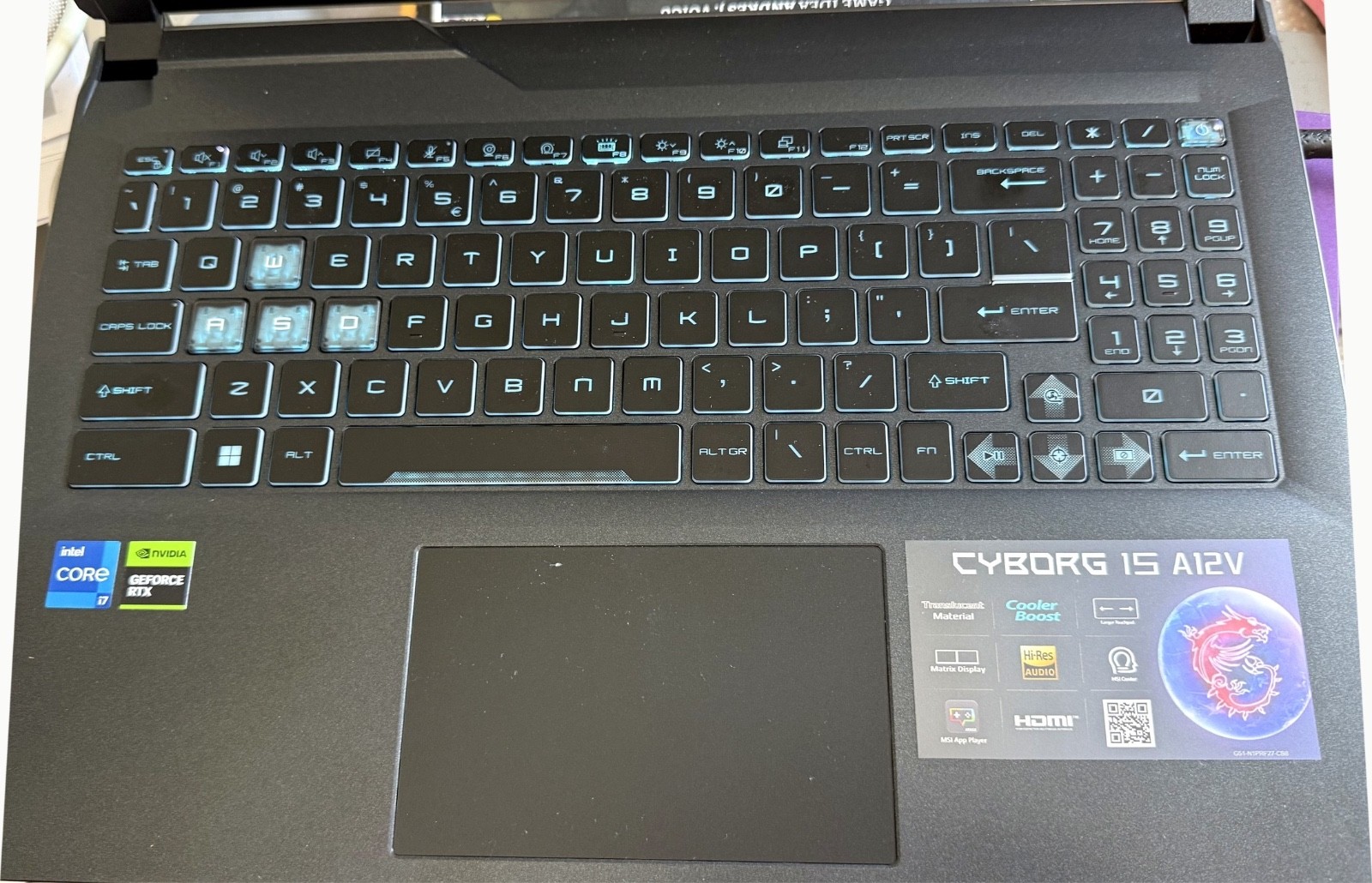 Open Box MSI Cyborg 15 A12VF i7-12650H RTX 4060 8GB 512GB