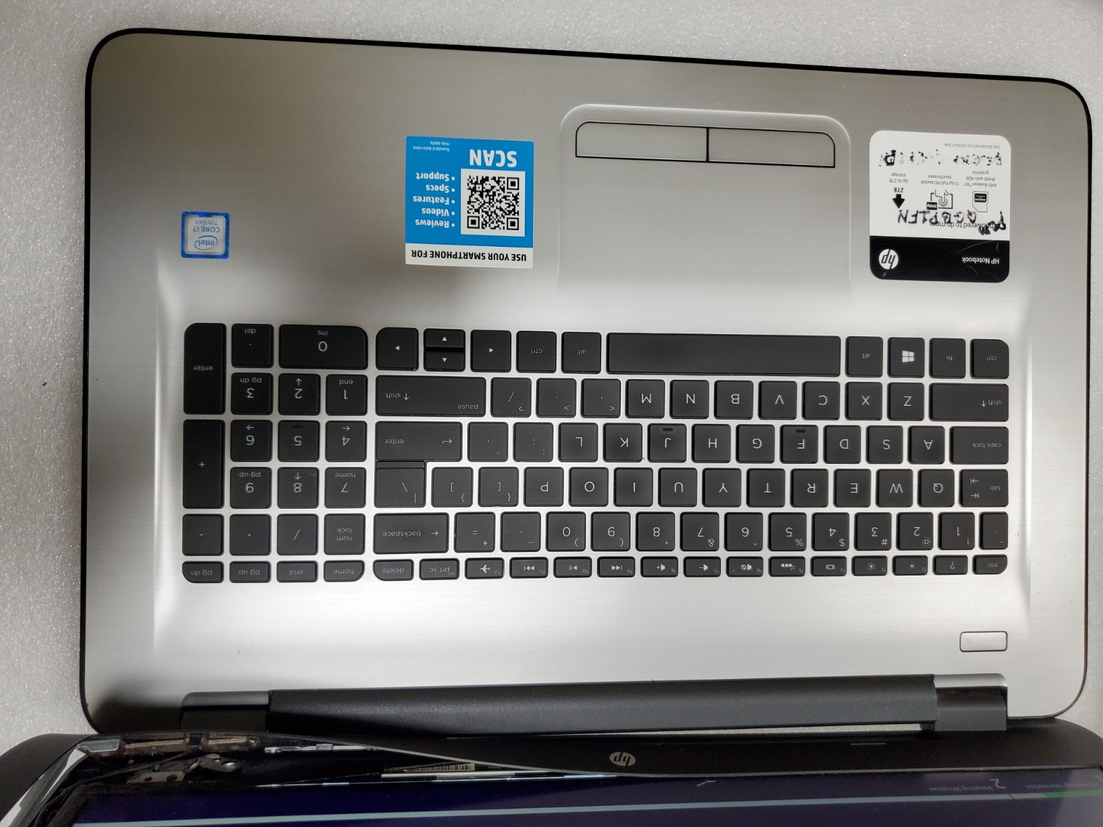 HP Notebook 3168NGW Core i7-7500U@2.70GHz, 8GB RAM, NO HD FOR PARTS