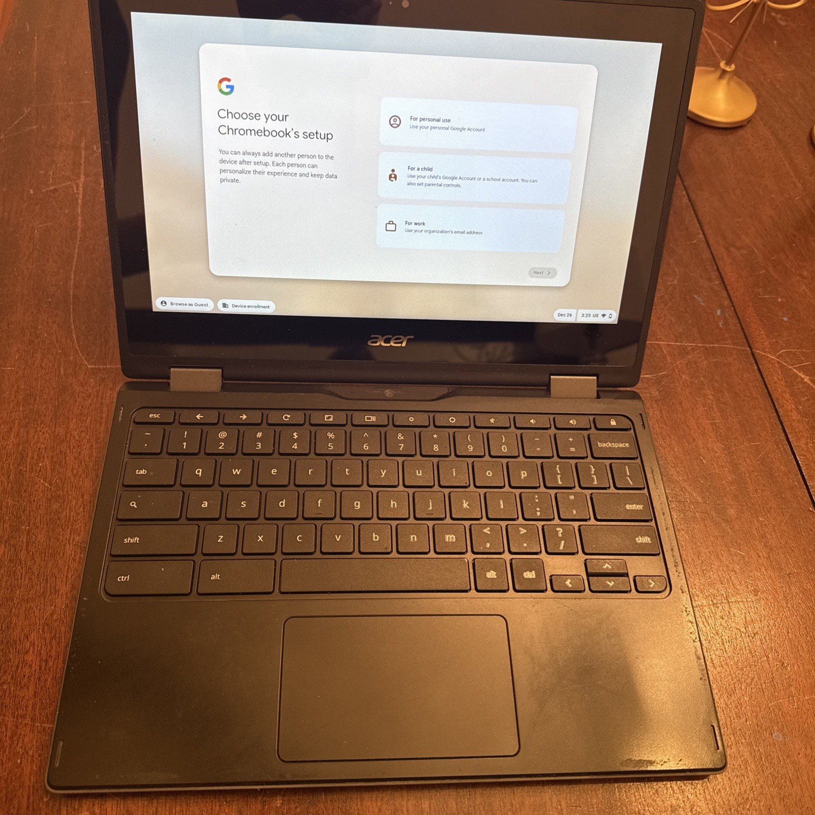 Acer R752TN 2in1 Chromebook Spin