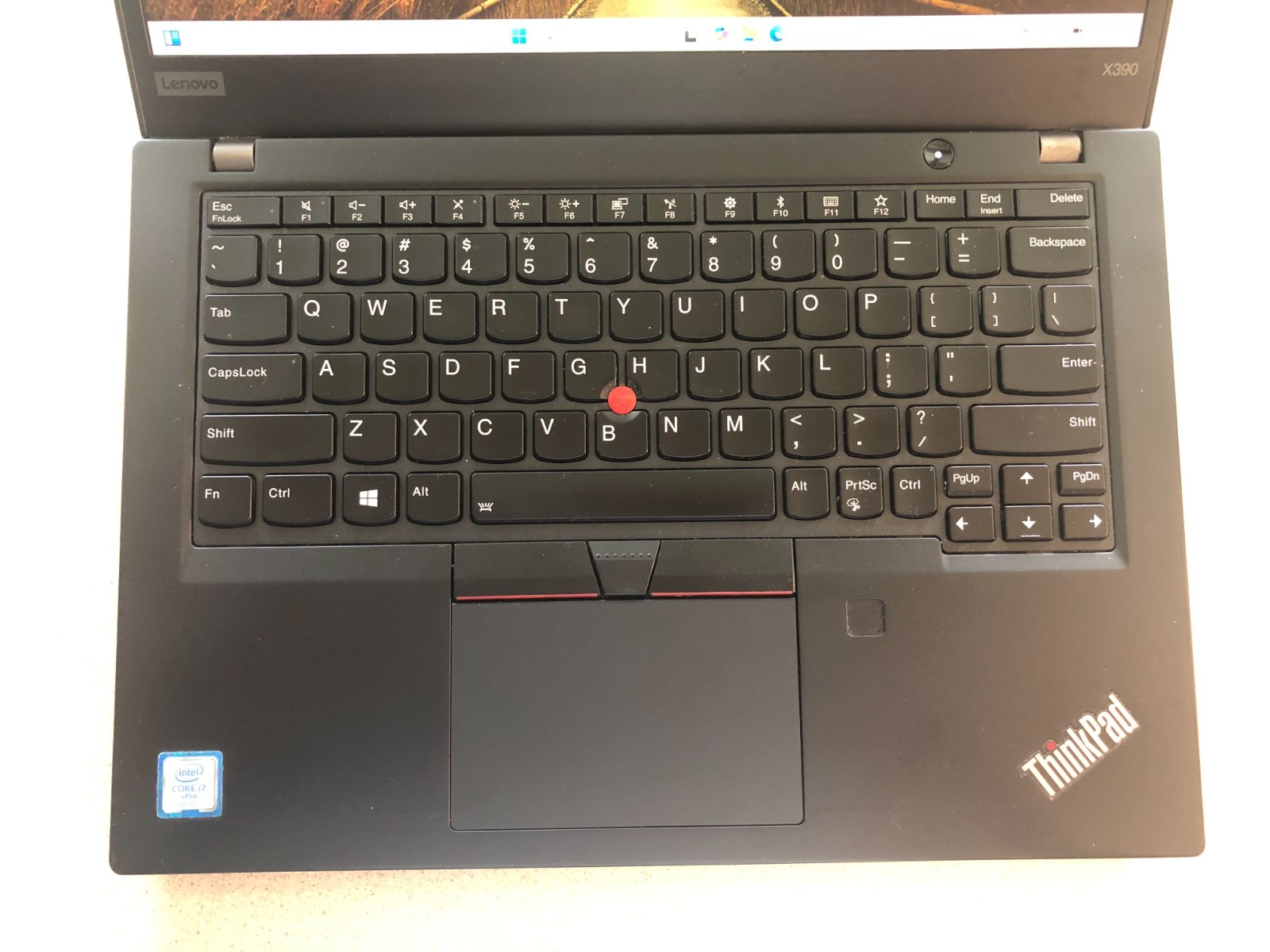 Lenovo X390, i7-8665U, TouchScreen, Windows 11 Pro, 16 GB Ram, 1TB, MS Office