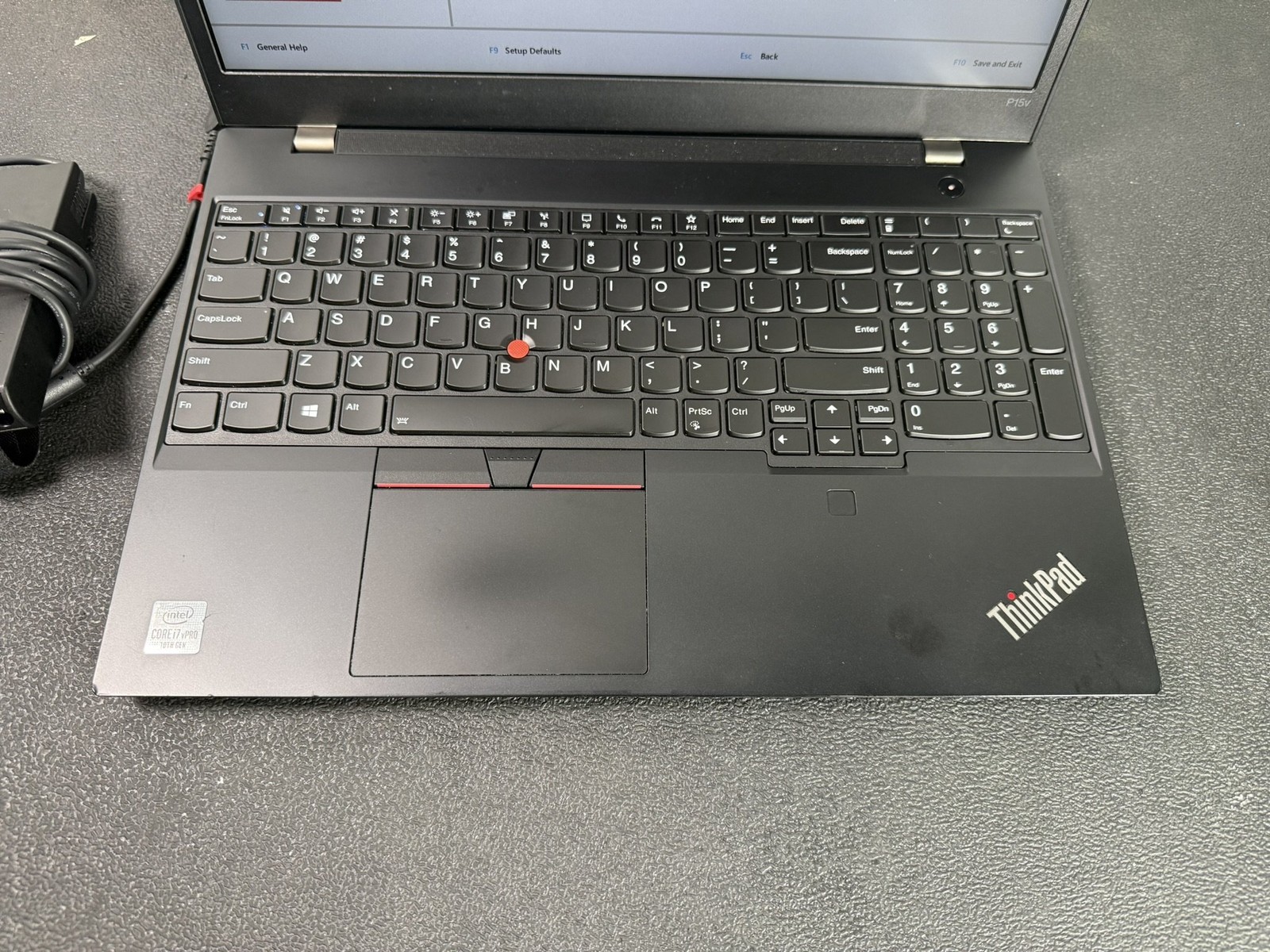 Lenovo ThinkPad P15v Gen 1 i7-10850H 2.7GHz 32GB DDR4 NO SSD P620 Laptop – READ