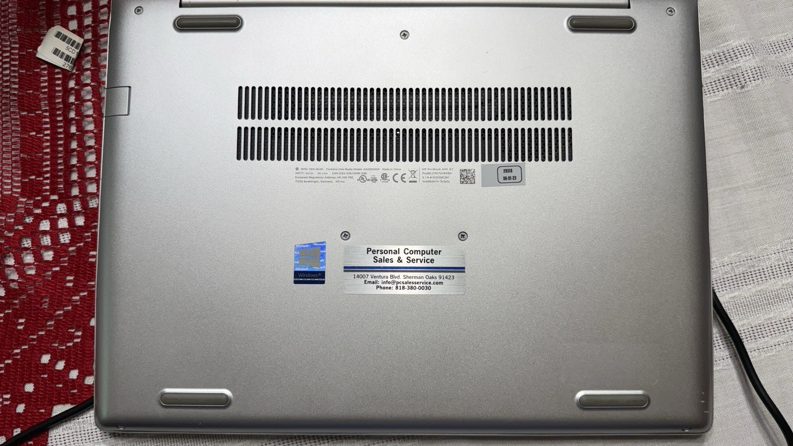 HP ProBook 445 G7 14″ Laptop Ryzen 5 4500U 2.3GHz 16GB 512GB NVMe – Win11 Pro
