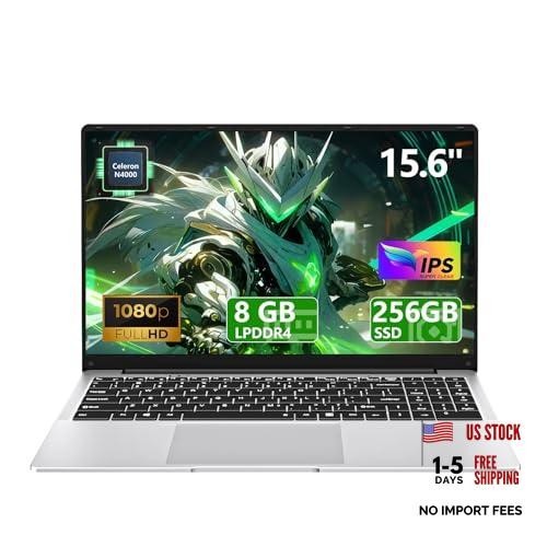 15.6″ Laptop Computer DDR4 8GB RAM 256GB SSD,traditional laptop computers with