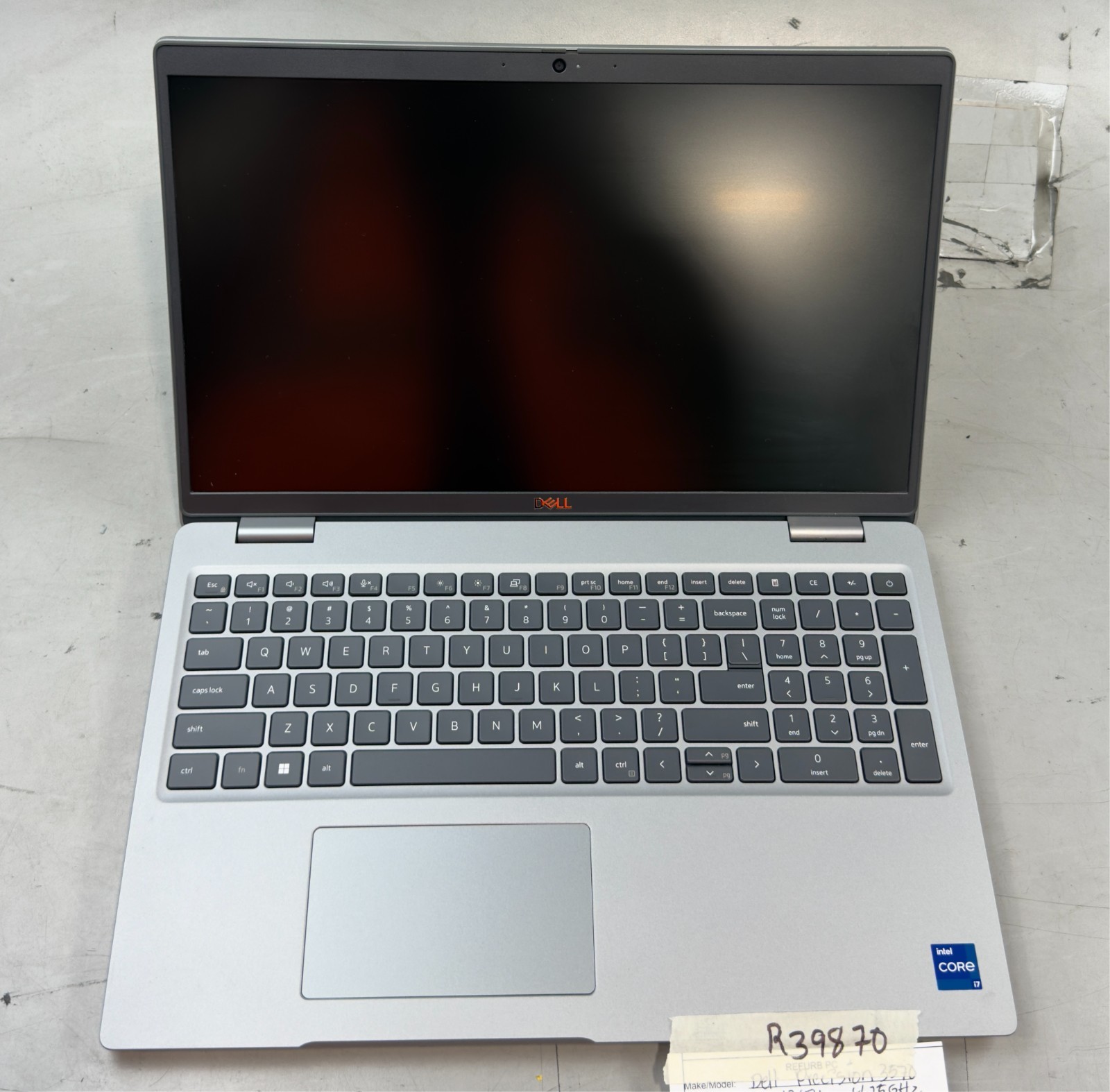 Dell Precision 3570 i7-1265U / 0GB RAM / T550 / NO SSD -RL6110