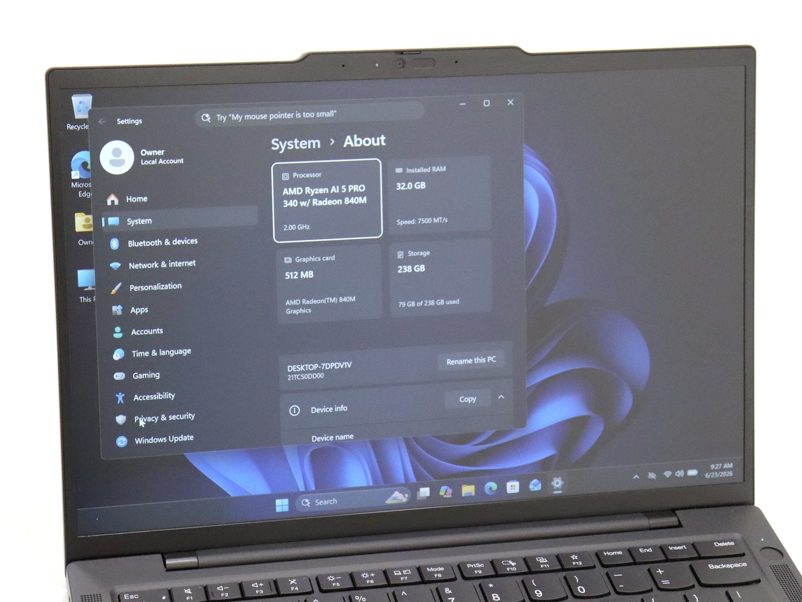 Lenovo ThinkPad T14s Gen 6 14.0″ AMD Ryzen AI 5 PRO 340 32GB 256GB NVMe W11P