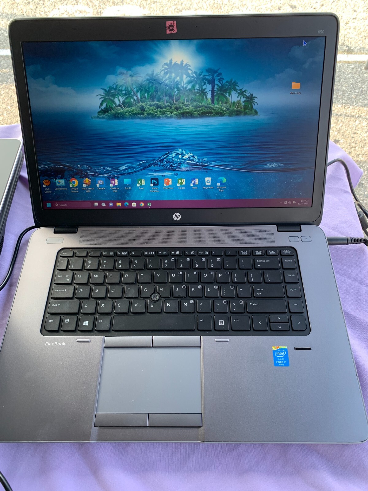 HP ELIBOOK model # 850-G1 i7…i7…i7…. 128 gb ( solid state hard drive )