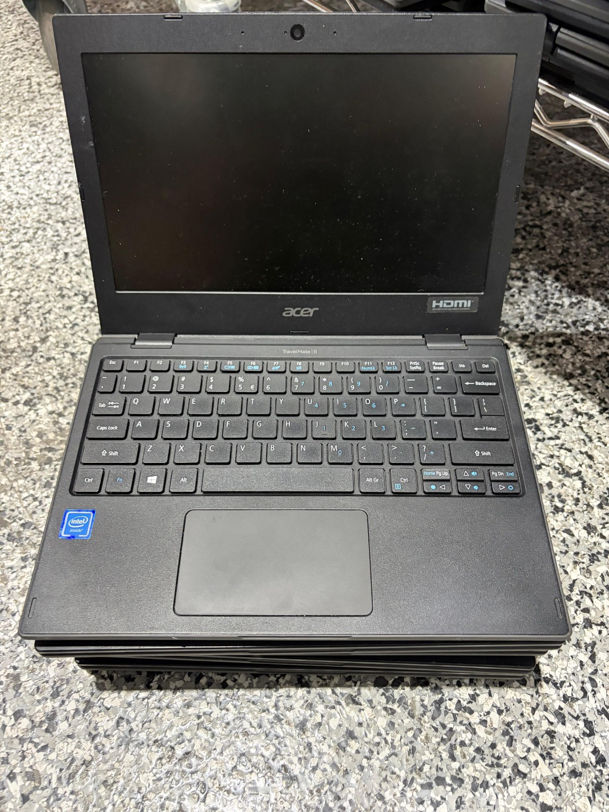 LOT of 5. Acer TravelMate B118-M , N4000 4GB Ram 64GB SSD NO Windows installed.