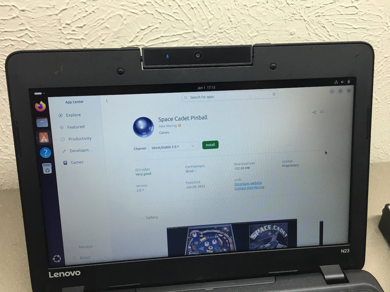 Lenovo N23 Laptop 11″ Intel Celeron 1.60GHz N3060 16GB – 4GB RAM Ubuntu 25 Linux