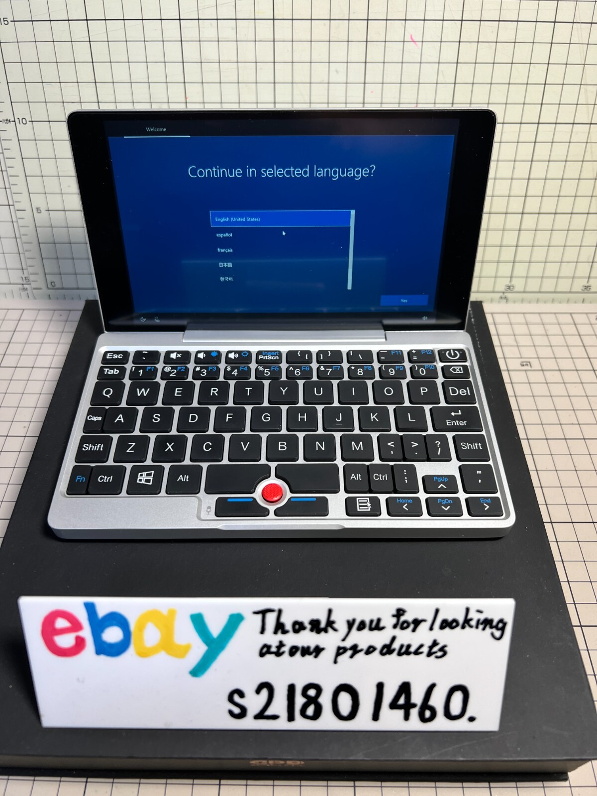 GPD POCKET X7-Z8750 model UMPC portable personal computer SILVER Excellent +