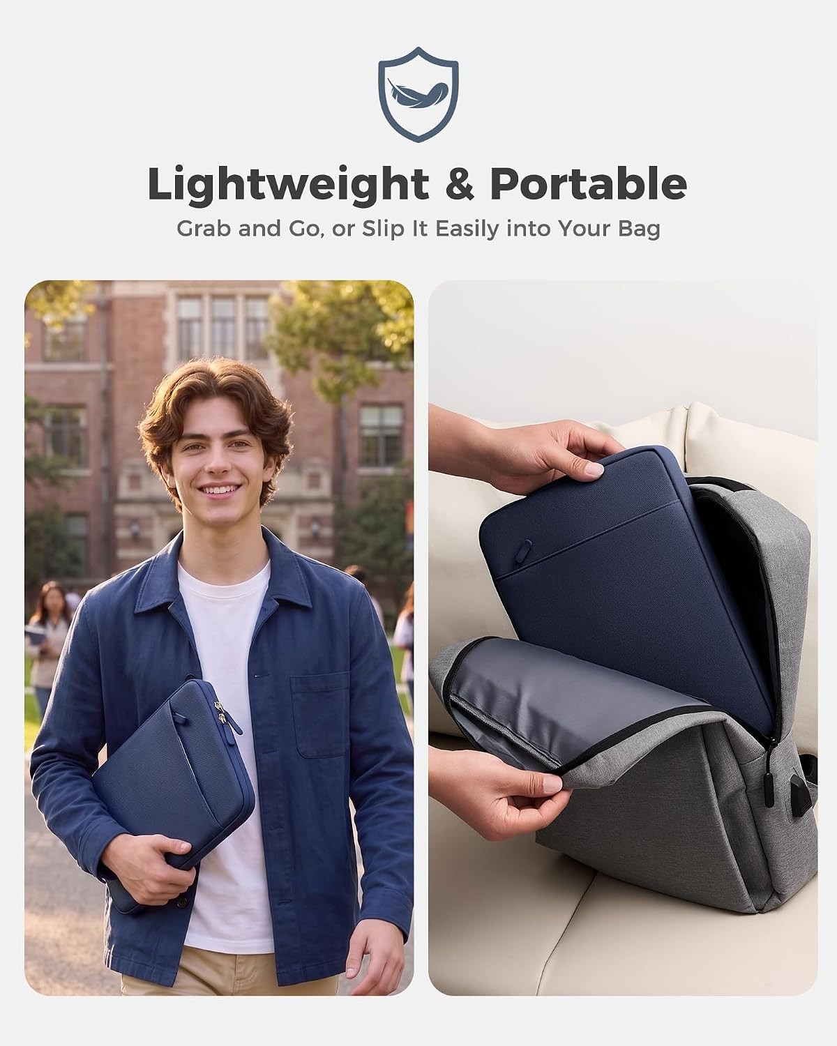Slim Travel Sleeve for MacBook Neo 13” 2026 (Models A3404, A18 Pro), Indigo Case