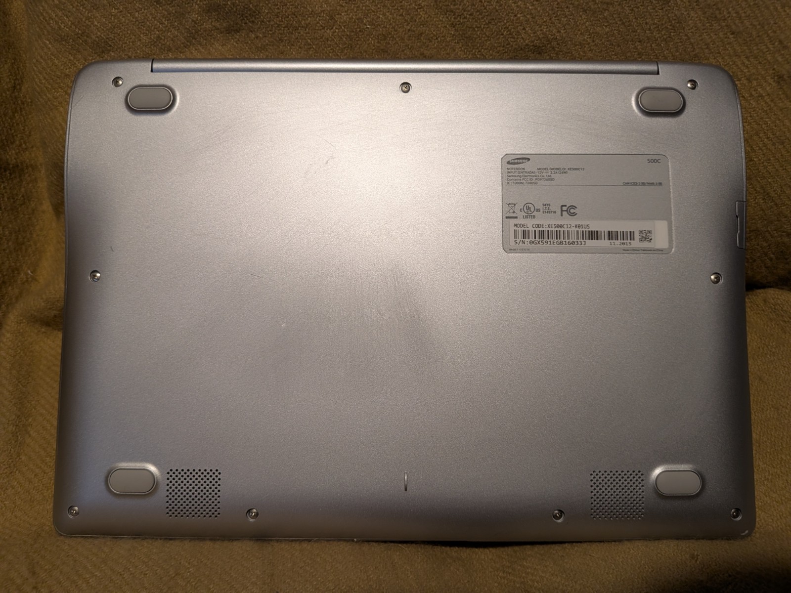 Samsung XE500C12-K01US 11.6″ Chromebook 2 Celeron N2840 @2.16 2GB RAM 16GB eMMC
