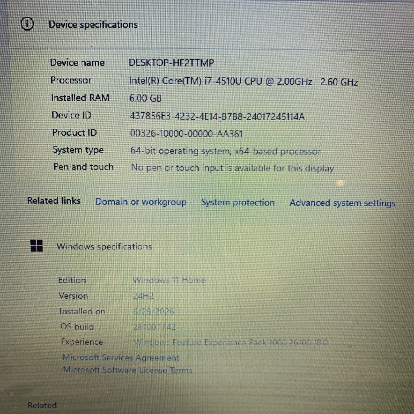 HP Pavilion 17 i7-4510U@2.0GHz 6GB RAM 750GB HDD Win11 Beats Audio