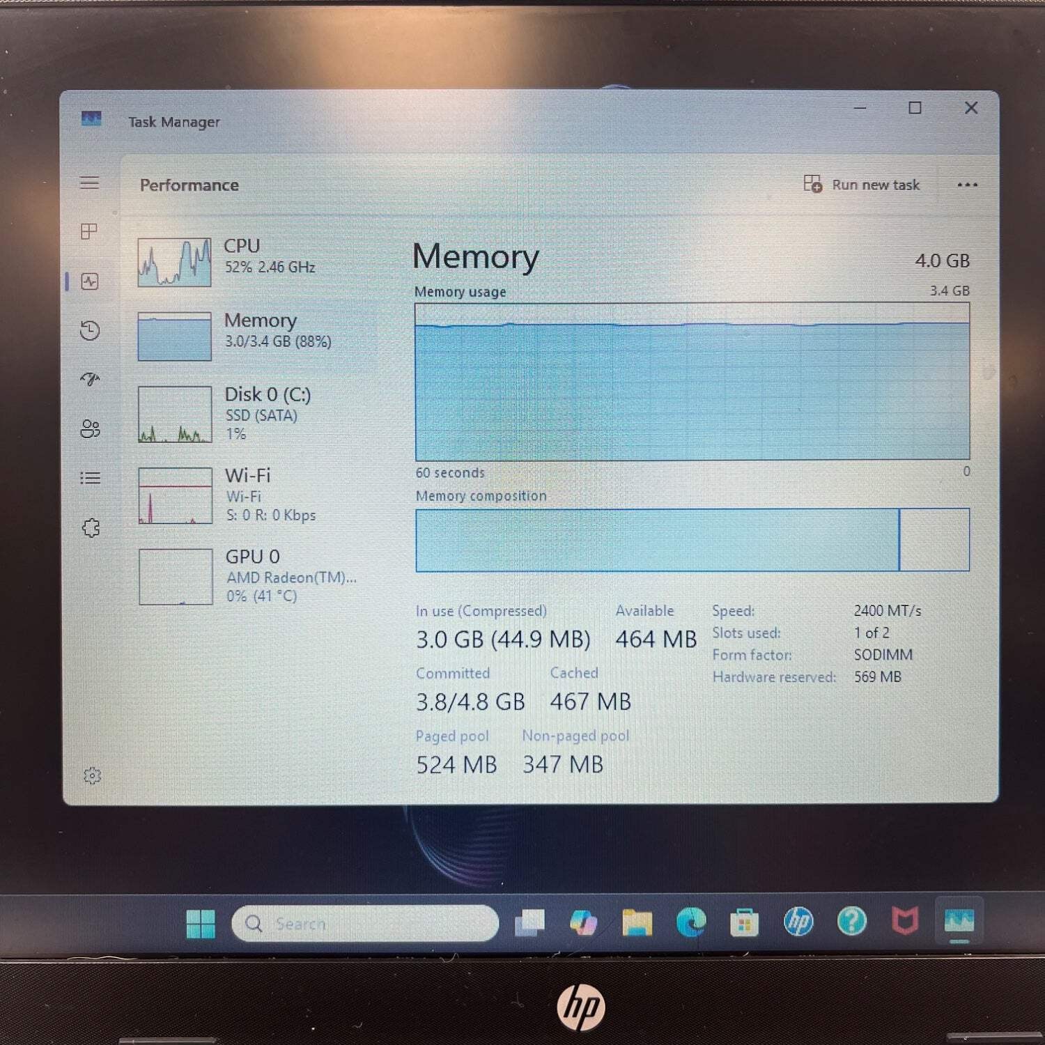 HP 255 G8 RTL8822CE 15.6″ 3020e 1.2GHz 4GB RAM 128GB SSD