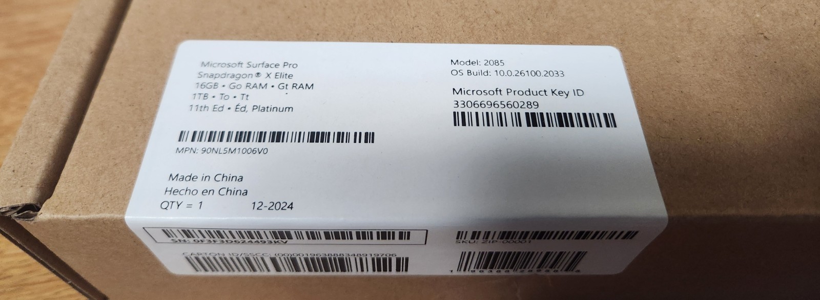 Microsoft Surface Pro for Business 2-n-1 16GB