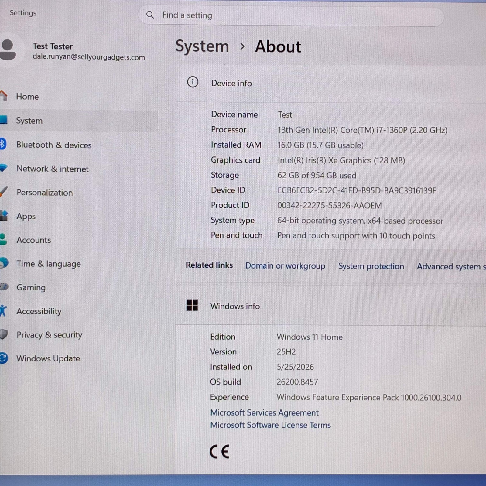 Dell Inspiron 16 7630 i7 13th Gen 16GB RAM 1TB Silver